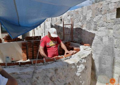 Construcción Temazcal Tulum 22