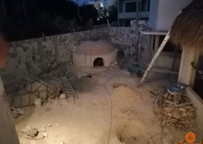 Construcción Temazcal Tulum 29